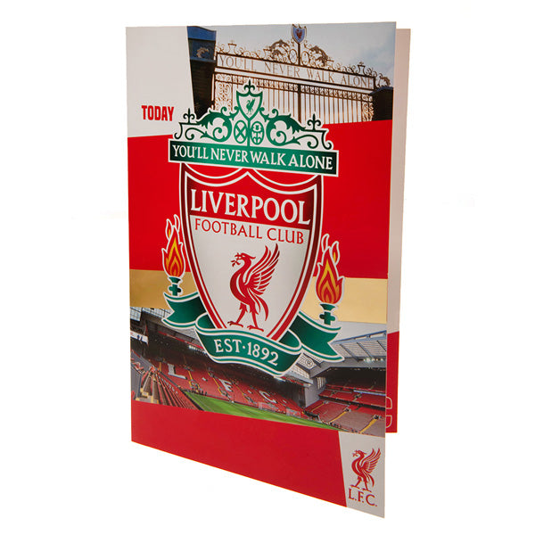 Liverpool FC Birthday Card With Stickers
