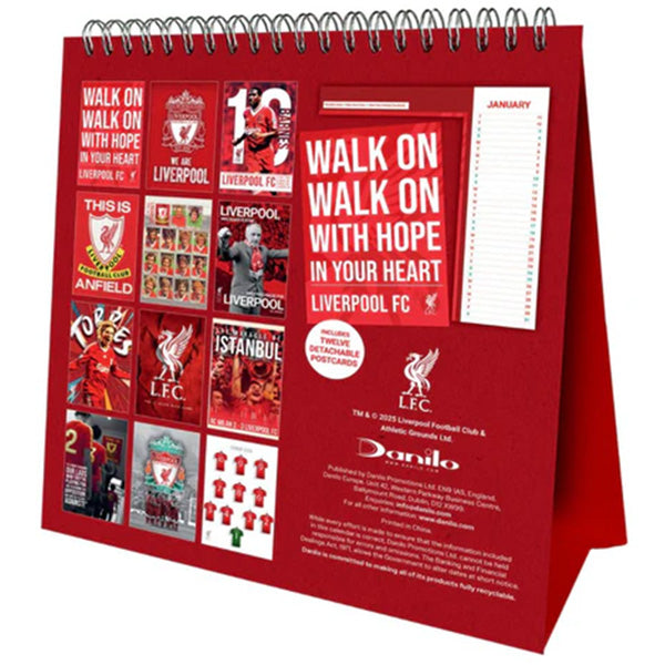 Liverpool FC Desktop Calendar 2026