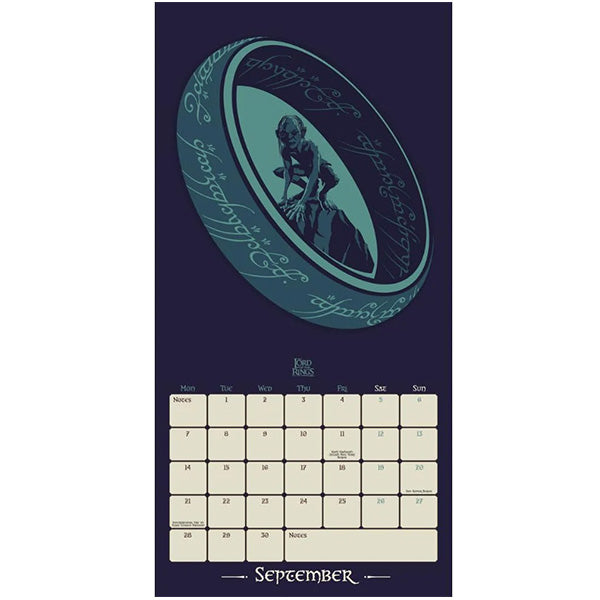 Lord of The Rings Square Calendar 2026
