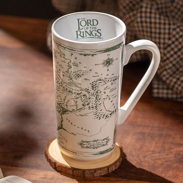 Lord of The Rings Map Latte Mug