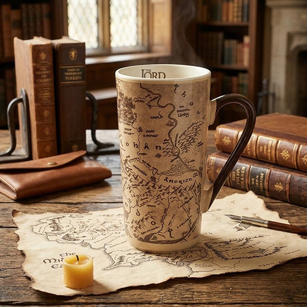 Lord of The Rings Map Latte Mug