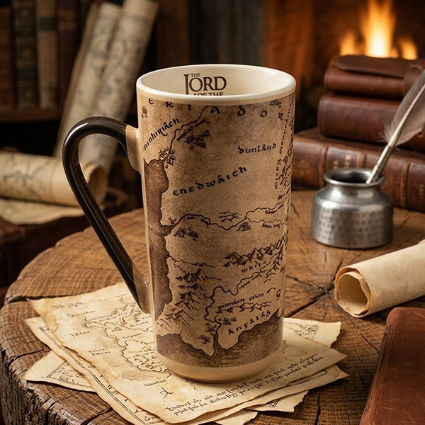 Lord of The Rings Map Latte Mug