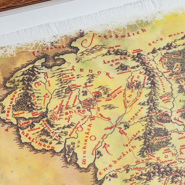 Lord Of The Rings Middle Earth Map Wall Art