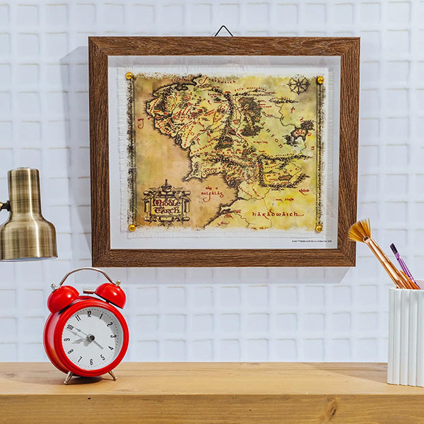 Lord Of The Rings Middle Earth Map Wall Art
