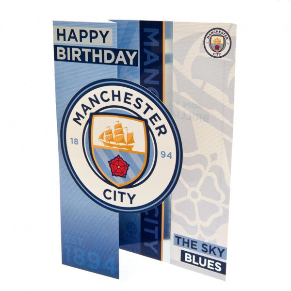 Manchester City FC The Blues Birthday Card