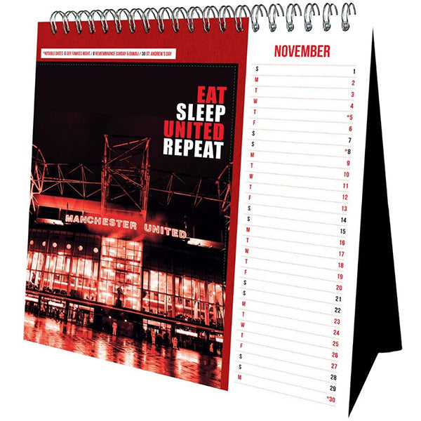 Manchester United FC Desktop Calendar 2026