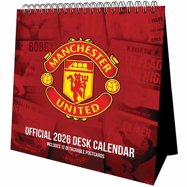 Manchester United FC Desktop Calendar 2026
