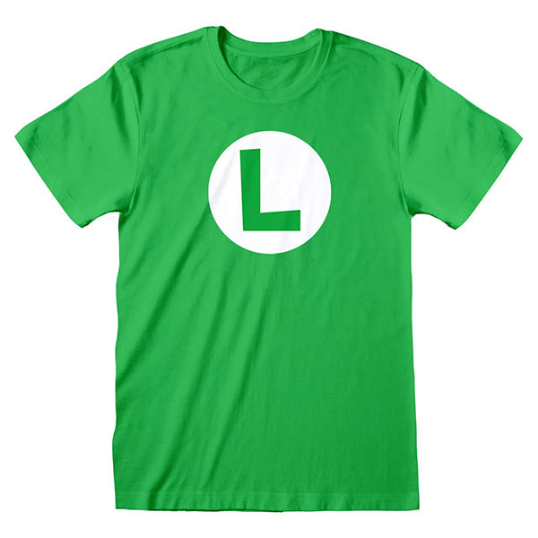 Super Mario Luigi Badge T-Shirt