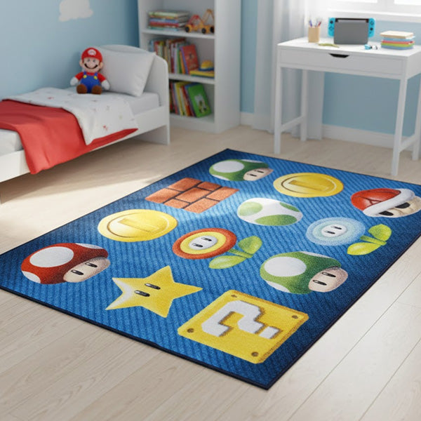 Super Mario Area Rug