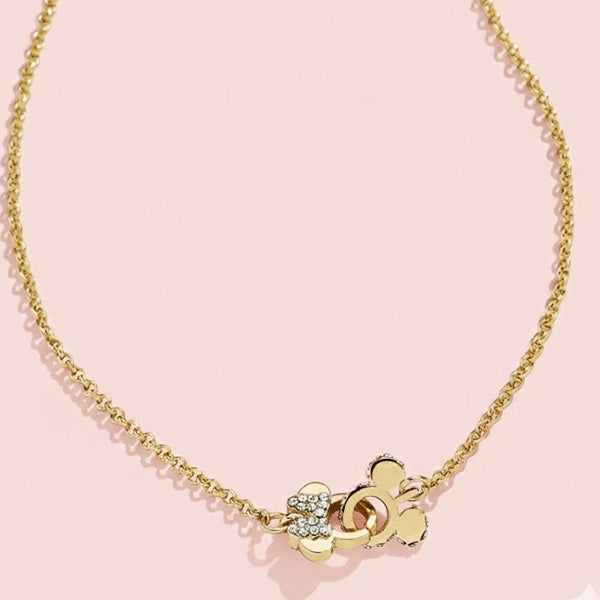 Mickey and Minnie Better Half Necklace