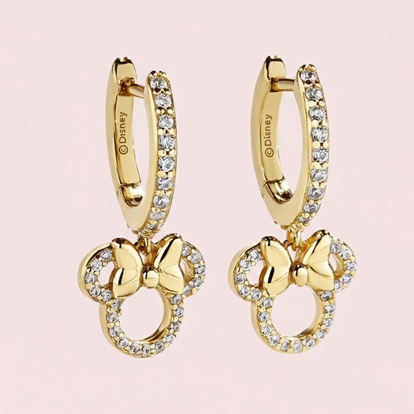 Minnie Mouse Gold Earrings