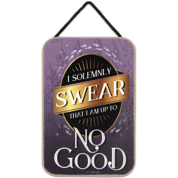 Harry Potter Solemnly Swear Wood Sign