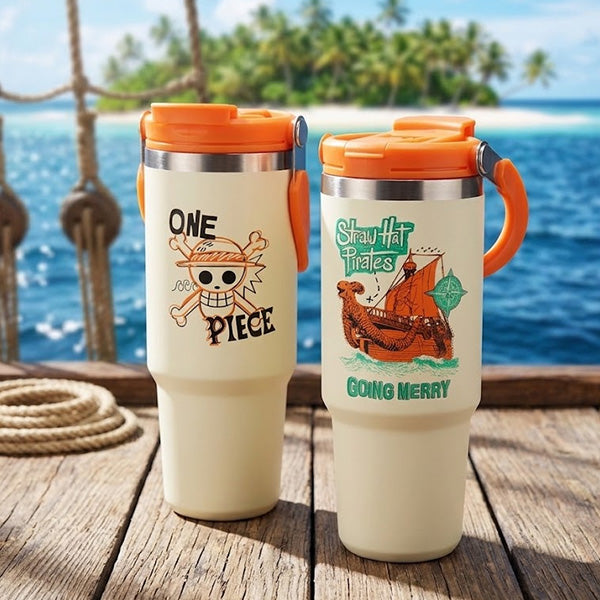 One Piece Insulated Tumbler With Handle