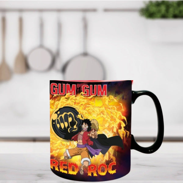 One Piece Luffy vs Kaido Heat Change Mug