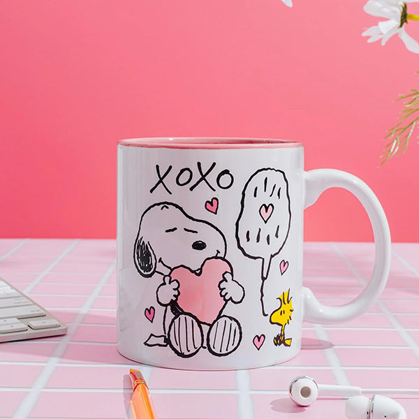 Peanuts Snoopy and Woodstock XOXO Mug