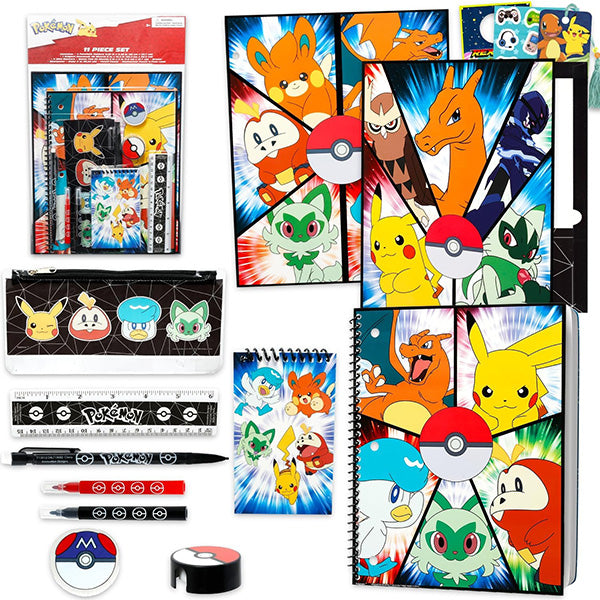 Pokemon 11 Piece Stationery Set