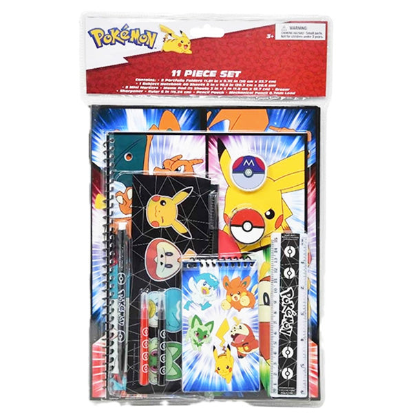 Pokemon 11 Piece Stationery Set