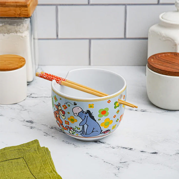 Winnie The Pooh and Friends Ramen Bowl and Chopsticks