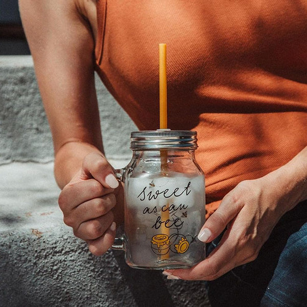 Winnie the Pooh Glass Mason Jar