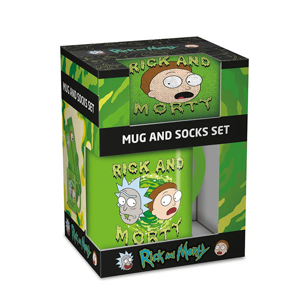 Rick and Morty Mug and Socks Set