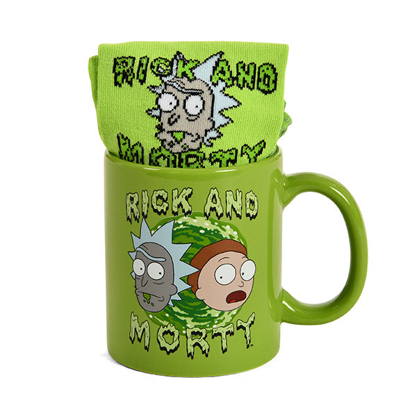 Rick and Morty Mug and Socks Set