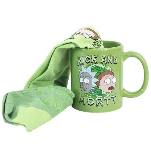 Rick and Morty Mug and Socks Set