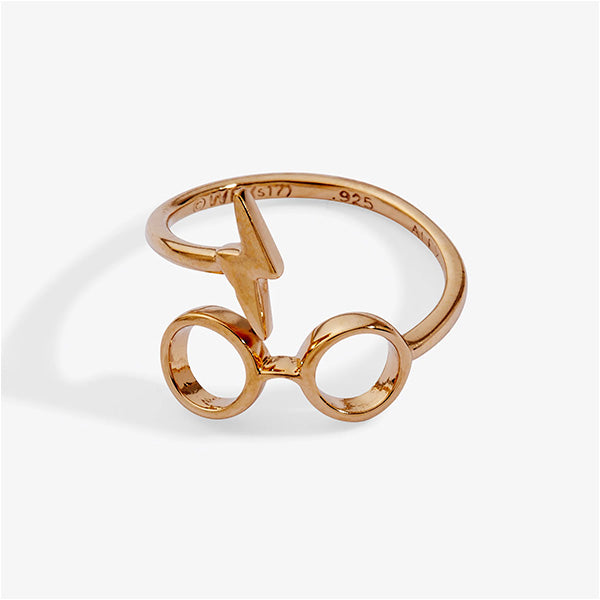Harry Potter Gold Glasses + Scar Ring Wrap