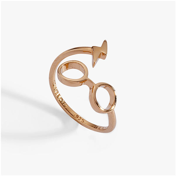 Harry Potter Gold Glasses + Scar Ring Wrap