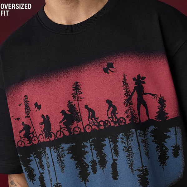 Stranger Things Upside Down Oversized T-Shirt