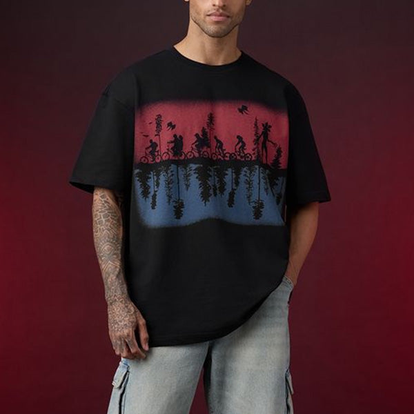 Stranger Things Upside Down Oversized T-Shirt