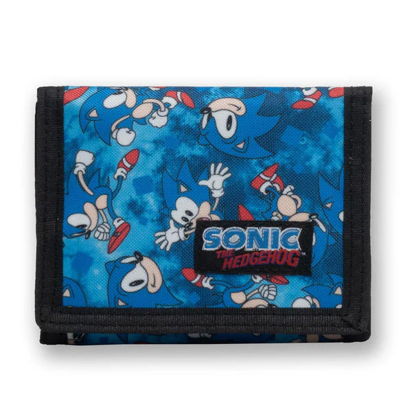 Sonic The Hedgehog Nylon Trifold Wallet