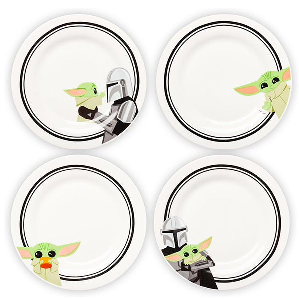 Star Wars Mando and Grogu Dinner Plates Set
