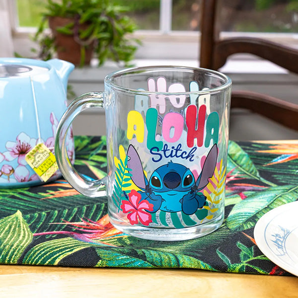 Lilo and Stitch Aloha Glass