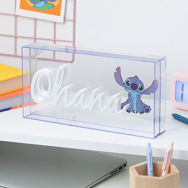 Lilo and Stitch Ohana Neon Light