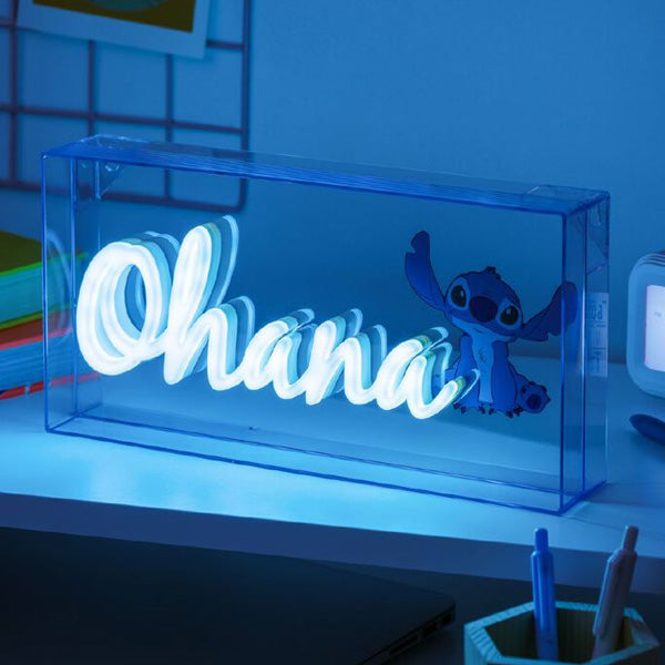 Lilo and Stitch Ohana Neon Light