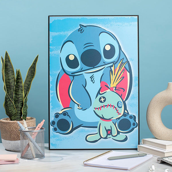 Lilo and Stitch Scrump Wood Wall Art