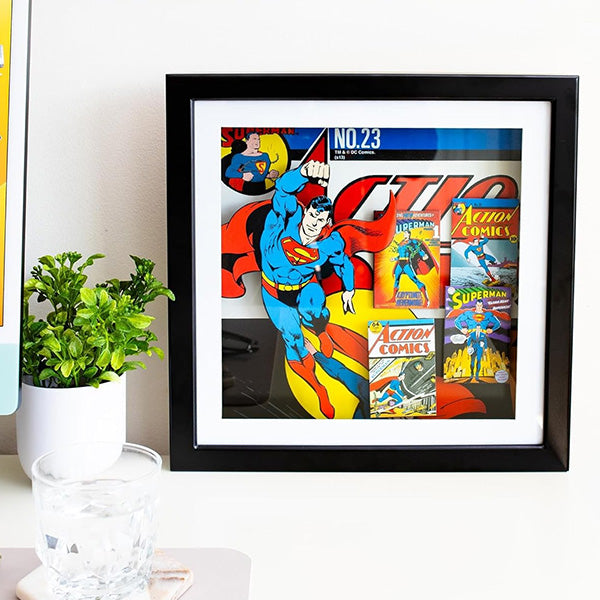 Superman Wood Frame Wall Art