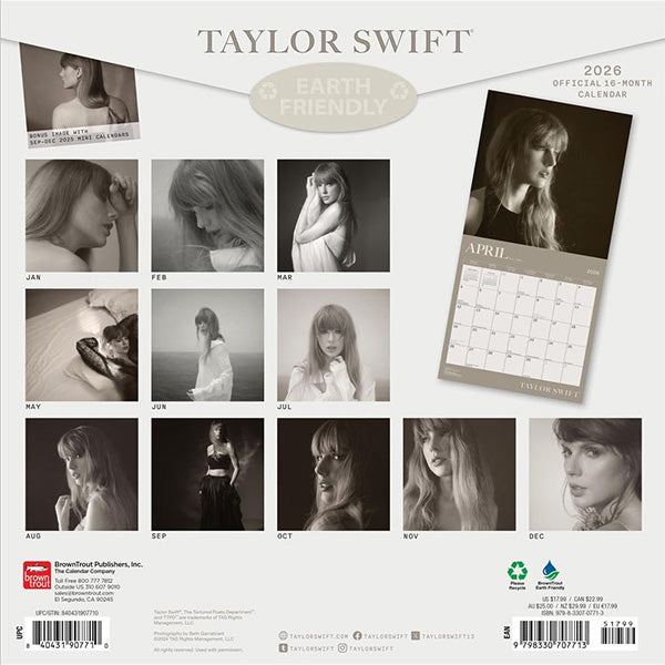 Taylor Swift Square Calendar 2026