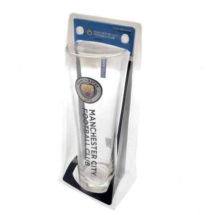 Manchester City FC Tall Pint Glass