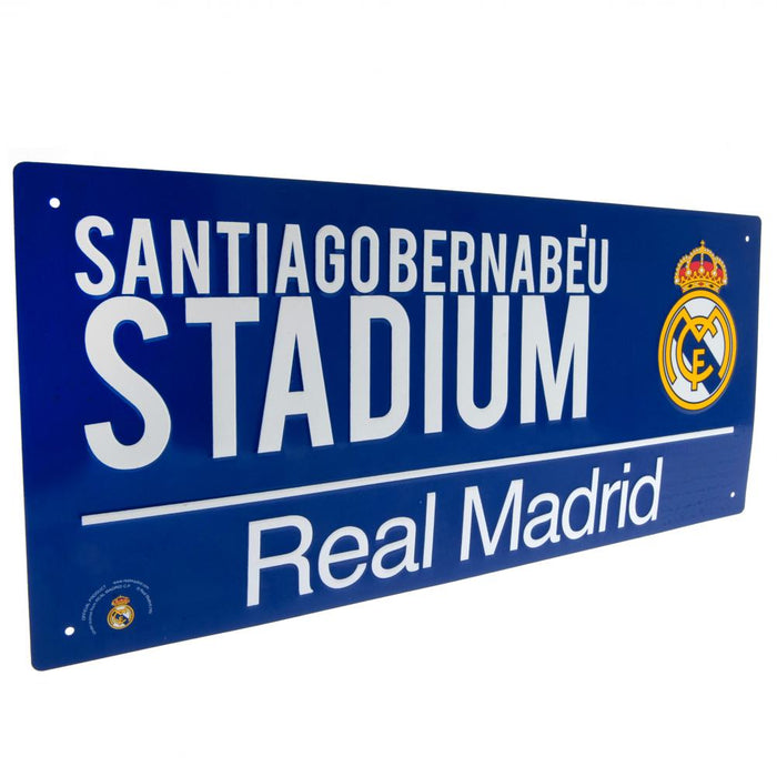 Real Madrid FC Coloured Street Sign