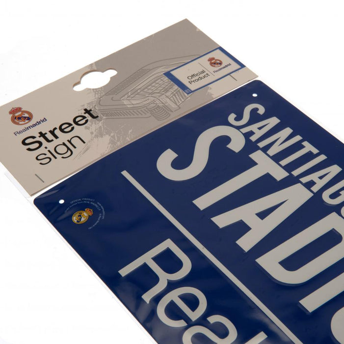 Real Madrid FC Coloured Street Sign