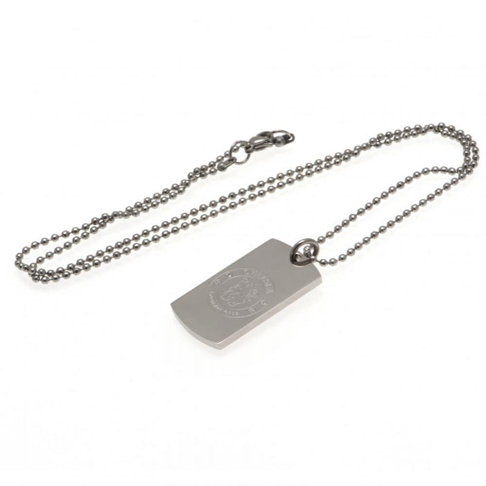 Chelsea FC Engraved Dog Tag and Chain
