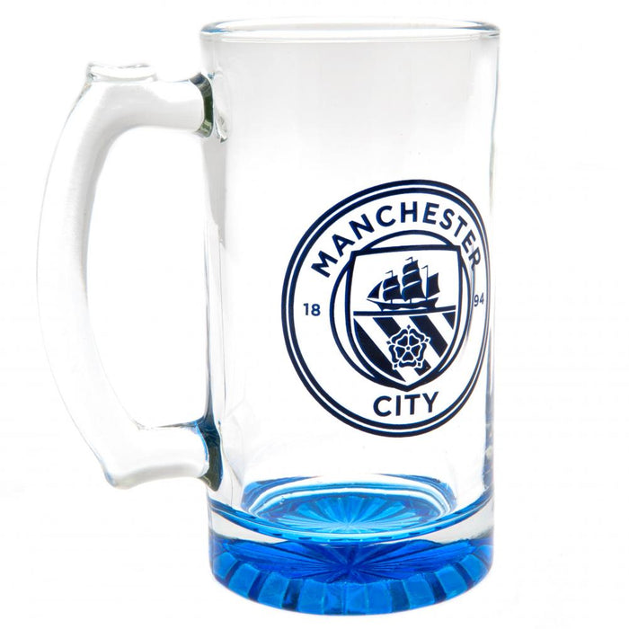 Manchester City FC Colour Stein Glass Tankard