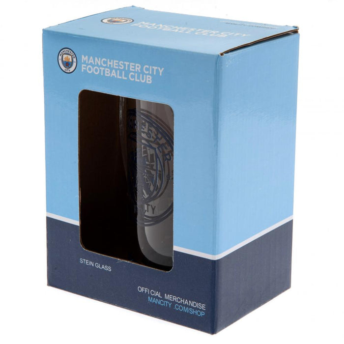 Manchester City FC Colour Stein Glass Tankard