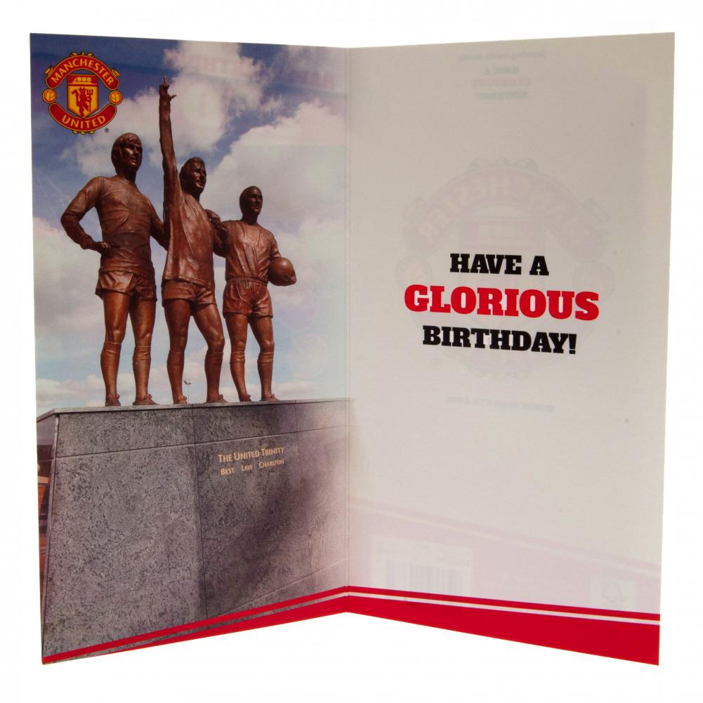 Manchester United FC - Carte d'Anniversaire Papa - Carton