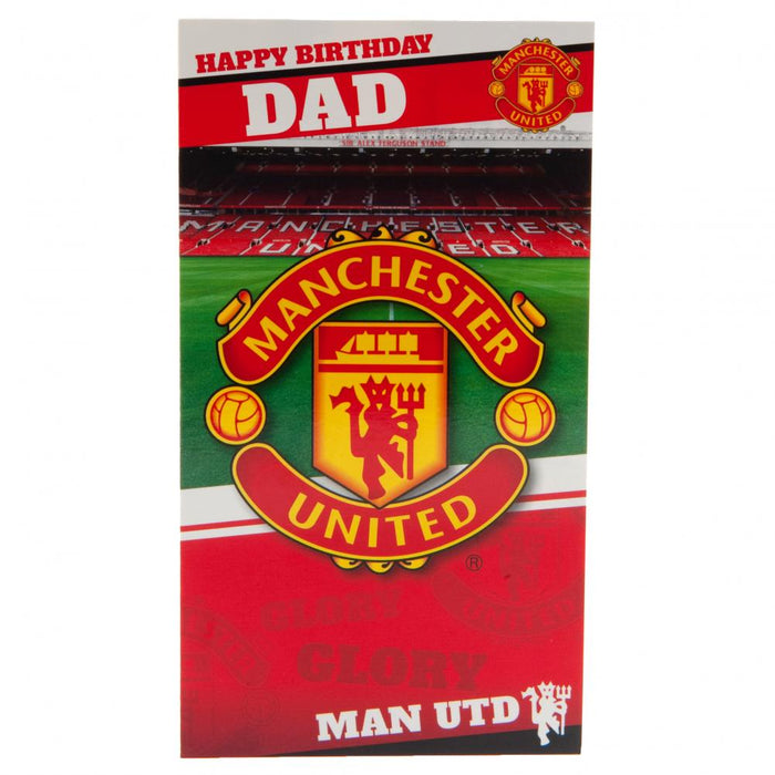 Manchester United FC Happy Birthday Dad Card