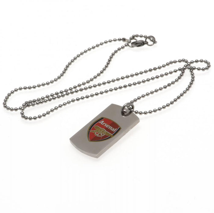 Arsenal FC Colour Dog Tag and Chain