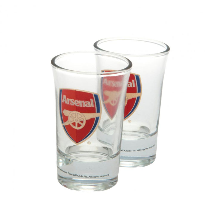Arsenal FC Shot Glass Set 2 Pack