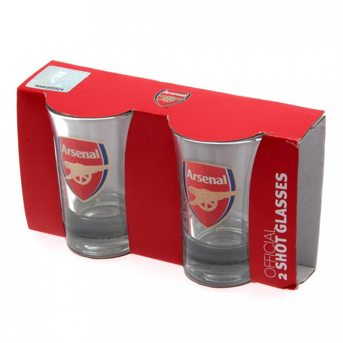 Arsenal FC Shot Glass Set 2 Pack