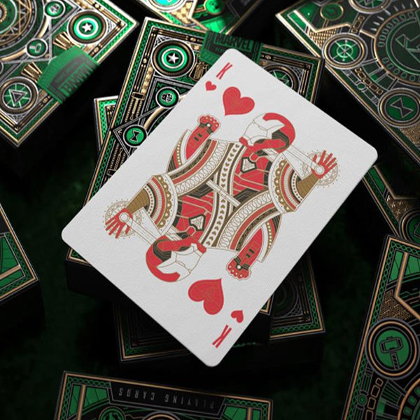 Avengers Playing Cards Green